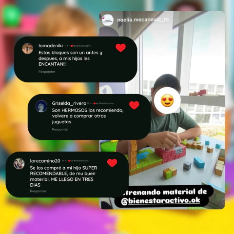 BLOQUES MAGNETICOS VERSION (ALDEA) MINECRAFT BIENESTARACTIVO®