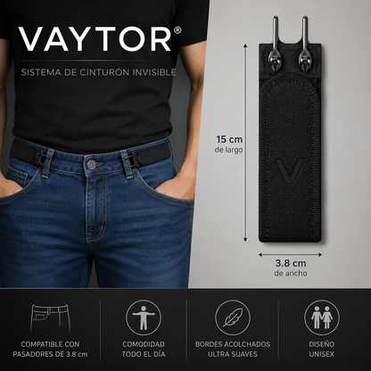 VAYTOR® Sistema de Cinturón Invisible x2 Sin Hebilla