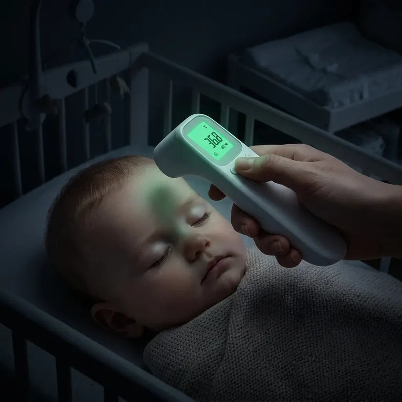 Hushtemp | Termómetro infrarrojo de frente para bebés y niños