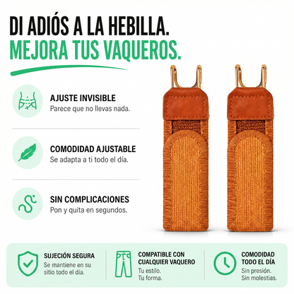 Cinturón sin hebilla – comodidad sin presión