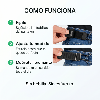 Cinturón sin hebilla – comodidad sin presión