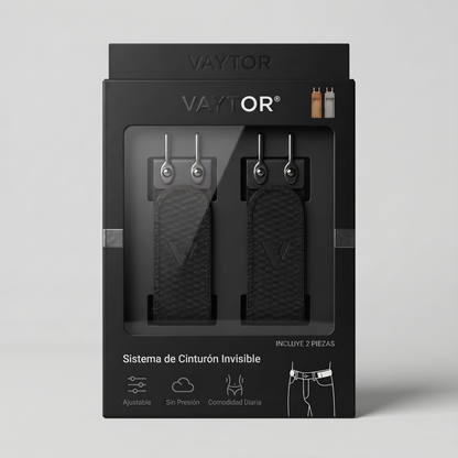VAYTOR® Sistema de Cinturón Invisible x2 Sin Hebilla
