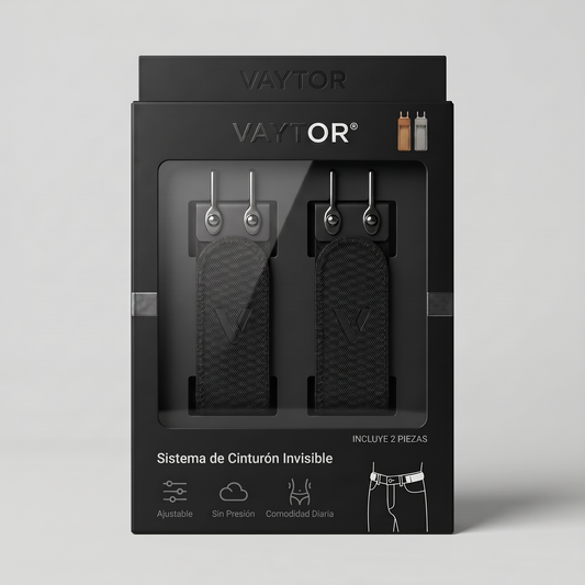 VAYTOR® Sistema de Cinturón Invisible x2 Sin Hebilla
